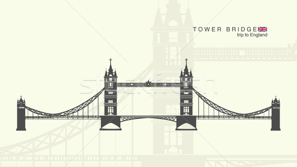 isolated figure of the tower bridge in London Stock photo © Panaceadoll