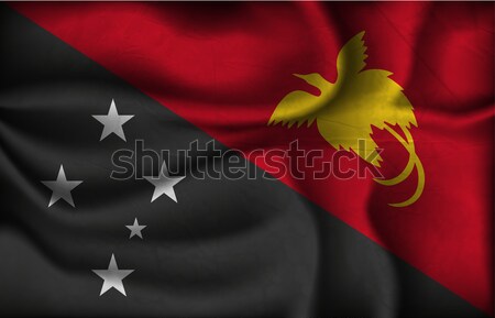Onda paese bandiera ombre mondo africa Foto d'archivio © Panaceadoll