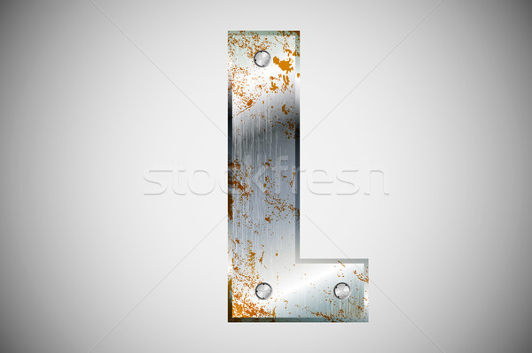 Metal litere alfabet tehnologie semna industrial Imagine de stoc © Panaceadoll