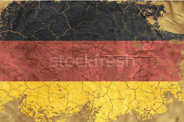 Vintage German flag Stock photo © Panaceadoll