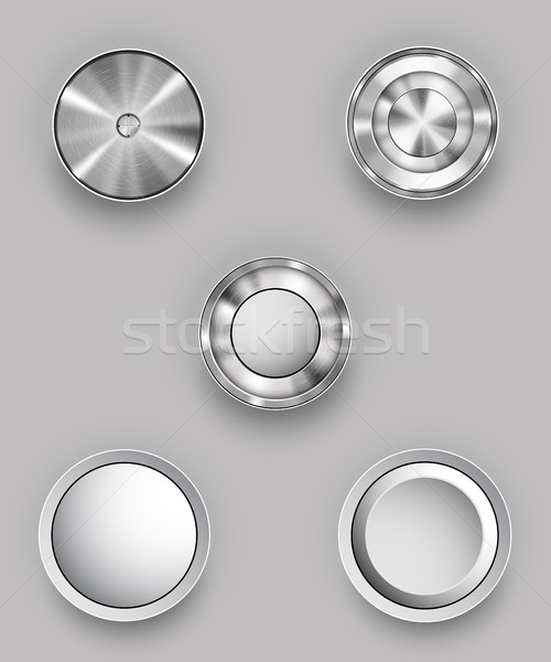 vector set of buttons, volume control Stock photo © Panaceadoll