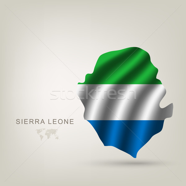 świat flagi podróży banderą Afryki Zdjęcia stock © Panaceadoll
