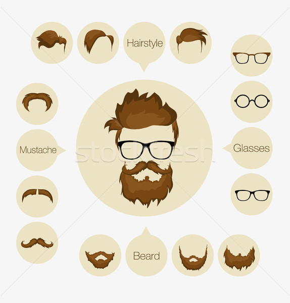 hipster style elements Stock photo © Panaceadoll