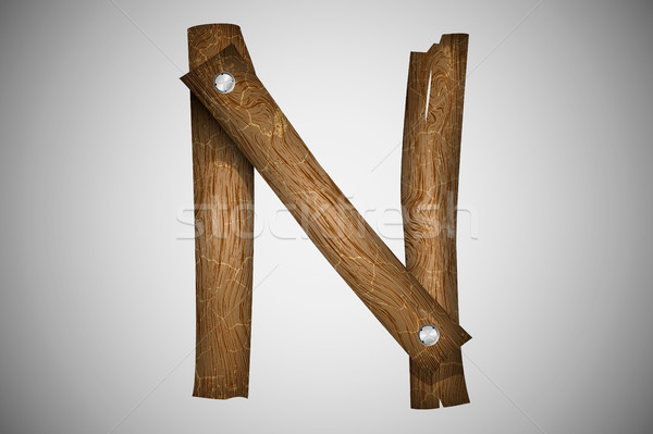 Wooden alphabet letter Stock photo © Panaceadoll