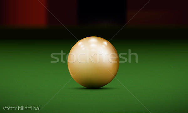 Realistisch Billard Ball Billardtisch Licht Design Stock foto © Panaceadoll