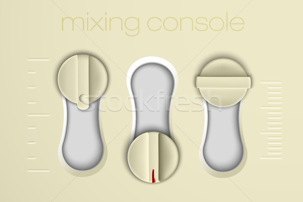 mixing console faders Stock photo © Panaceadoll