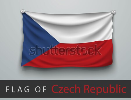 FLAG OF france battered, hung on the wall, screwed screws Stock photo © Panaceadoll