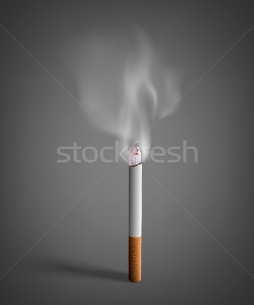 smoking cigarettes. anti smoking concept Stock photo © Panaceadoll