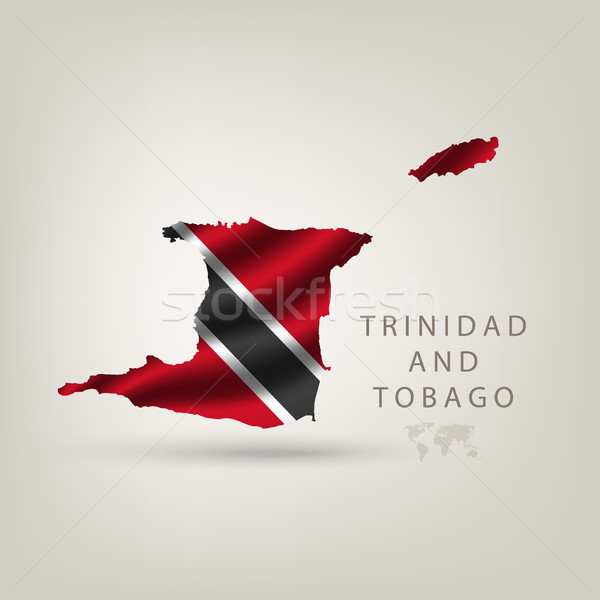 Illustrations of the world with flags and capitals Stock photo © Panaceadoll