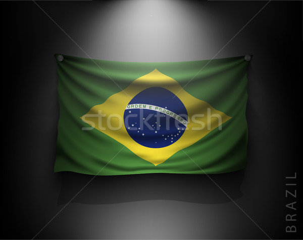 Bandiera buio muro riflettori Foto d'archivio © Panaceadoll