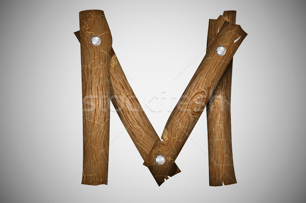 Alfabeto carta textura árvore madeira Foto stock © Panaceadoll
