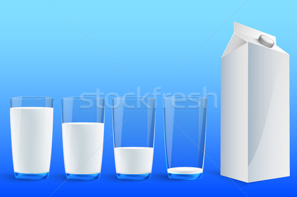 Pouring milk in a glass Stock photo © Panaceadoll