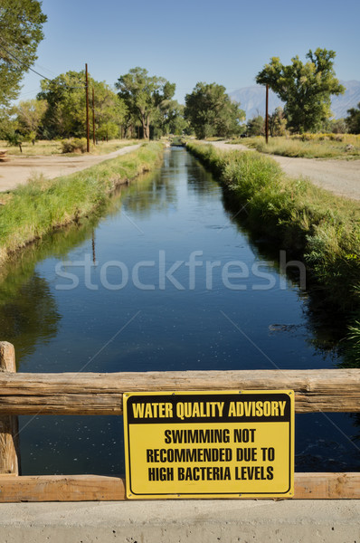 Water Quality Advisory Sign Stock photo © pancaketom