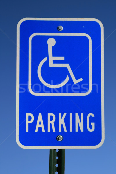 handicapped parking sign Stock photo © pancaketom