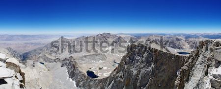 Hegy panoráma Nevada hegyek erdő csúcs Stock fotó © pancaketom