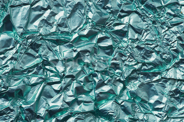 Faltig grünen Metall Hintergrund close-up Stock foto © pancaketom