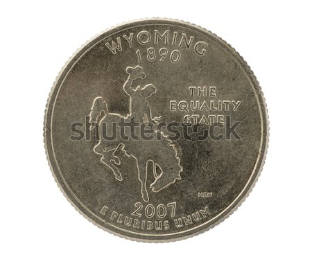 Wyoming State Quarter Coin Stock photo © pancaketom