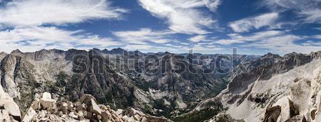 Sierra Summit Panorama Stock photo © pancaketom