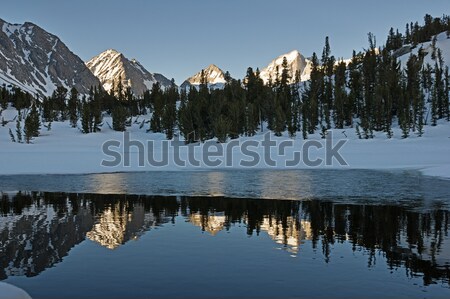 Montagnes glaciale piscine étang orientale eau Photo stock © pancaketom