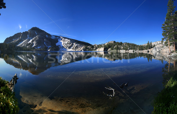 mountain lake reflection Stock photo © pancaketom