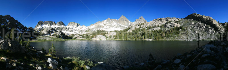 Mountain Lake Panorama Stock photo © pancaketom