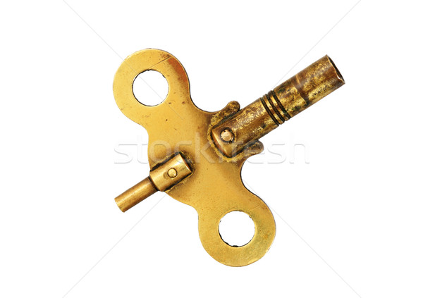Brass Clock Key Stock photo © pancaketom