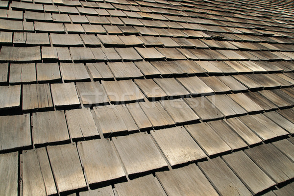 old wood roof shingles Stock photo © pancaketom