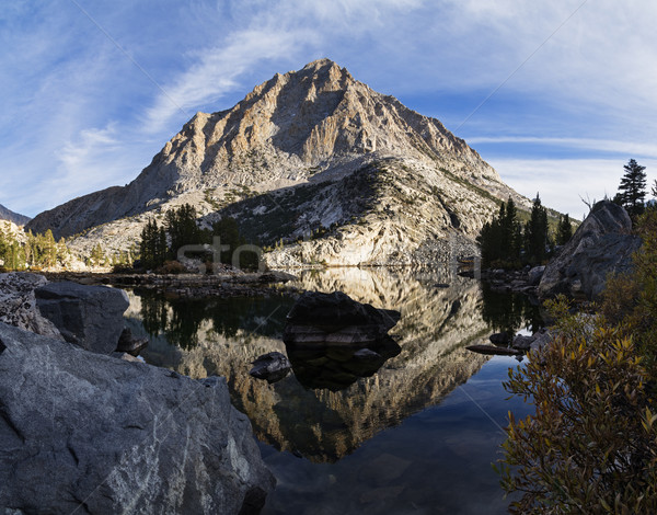 Pine Lake Mountain Reflection Stock photo © pancaketom