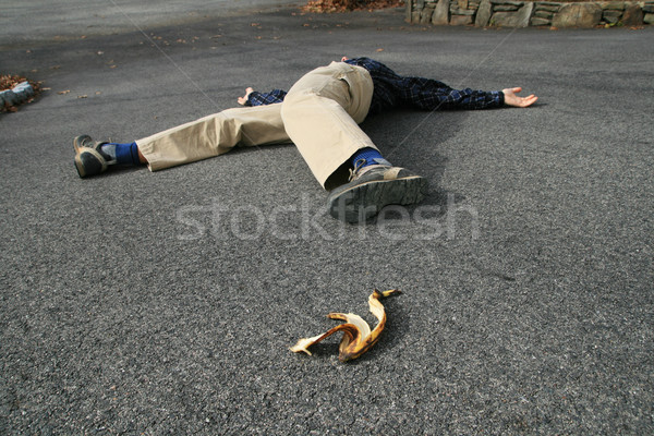 banana peel accident Stock photo © pancaketom