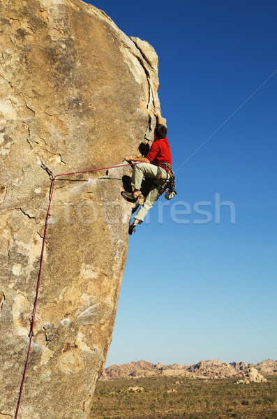 Joshua Tree Rock Climbing Stock photo © pancaketom