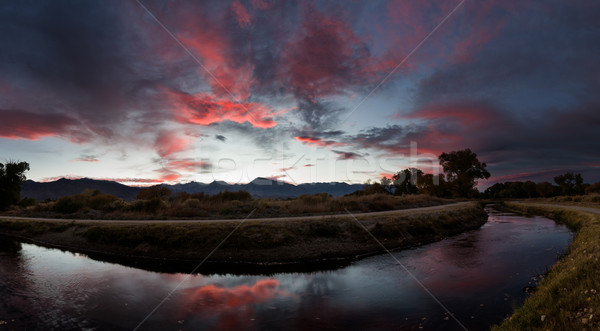Owens Valley Sunset Stock photo © pancaketom