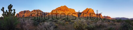 Stock photo: Red Rock desert at sunrise