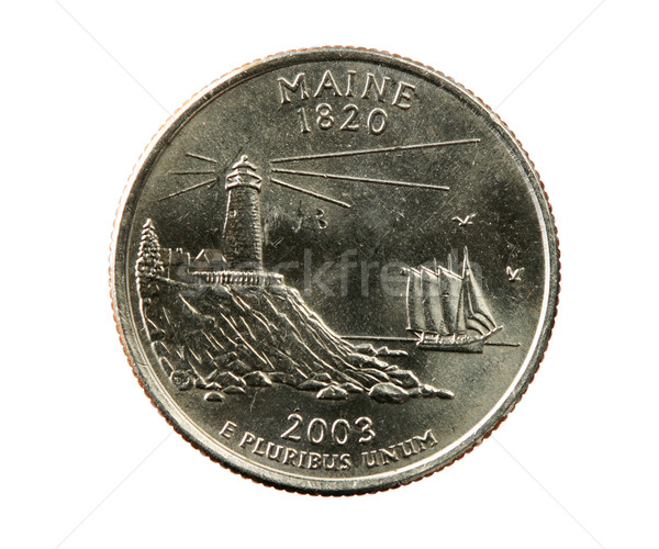 isolated Maine quarter Stock photo © pancaketom