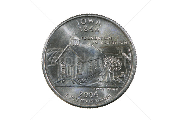 isolated Iowa quarter Stock photo © pancaketom