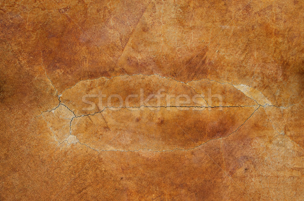 Agrietado manchado concretas piso óxido rojo Foto stock © pancaketom