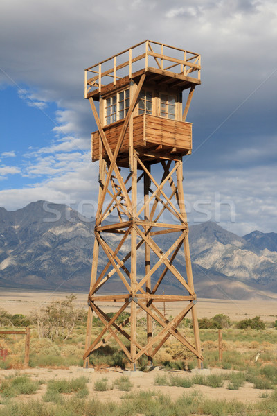 manzanar guard tower Stock photo © pancaketom