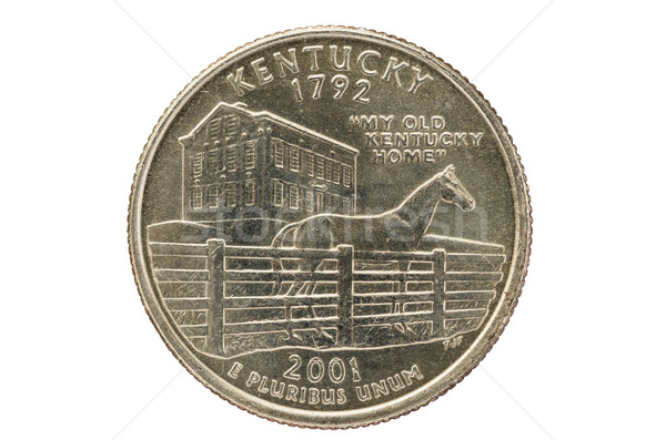 Kentucky State Quarter Coin Stock photo © pancaketom