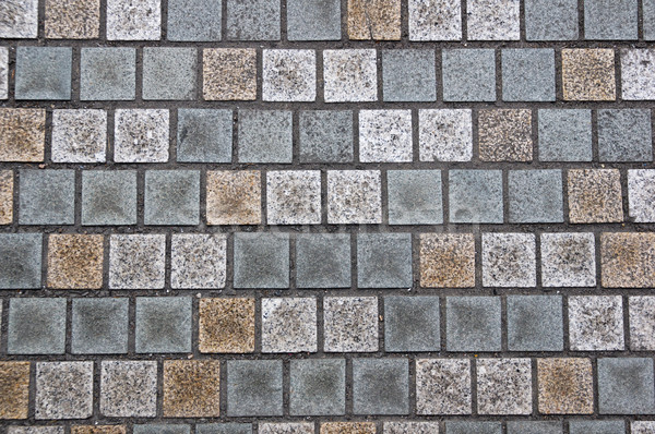 Pedra calçada praça textura Foto stock © pancaketom