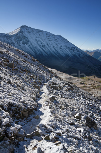 Snowy Mountain Trail Stock photo © pancaketom