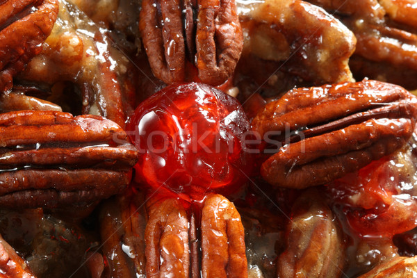 Gyümölcskenyér részlet közelkép étel piros karácsony Stock fotó © pancaketom