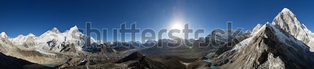 Himalayan Mountain Panorama Stock photo © pancaketom