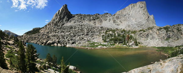 mountain lake panorama Stock photo © pancaketom