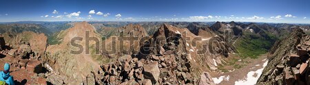 Stock photo: Mount Eolus Summit Panorama