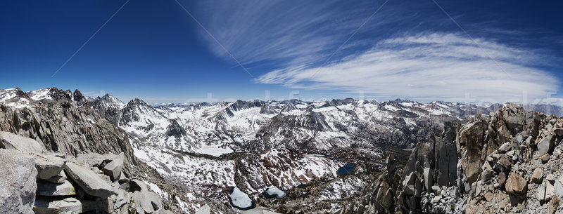 Górskich wiosną panorama góry śniegu krajobraz Zdjęcia stock © pancaketom