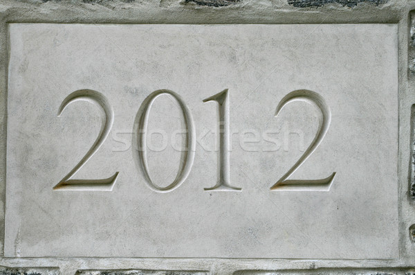 2012 Stein grau Set konkrete Wand Stock foto © pancaketom