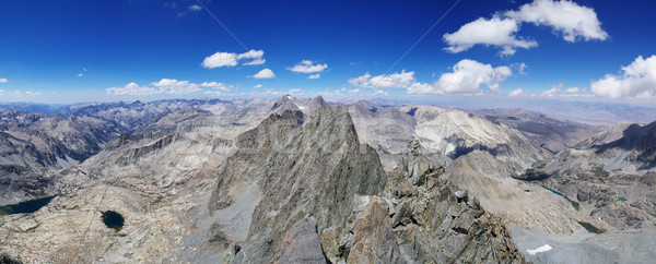 Foto stock: Crista · panorama · montanha · meio · paisagem