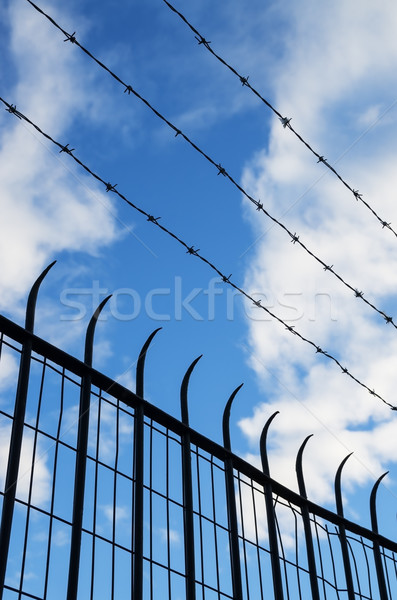 Fence Silhouette Stock photo © pancaketom