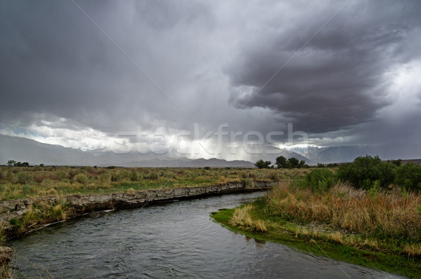 Storm Over Owens Valley Stock photo © pancaketom