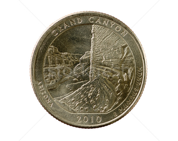 Grand Canyon Quarter Coin Stock photo © pancaketom