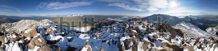 Stock photo: 360 Degree Mount Birstadt Summit Panorama